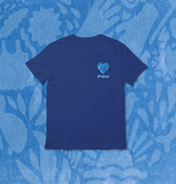 T shirt Royal Blue - Logo coeur